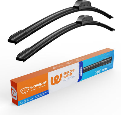 Jeep Commander 2006-2010 Wiper Blades, Wowiper Premium 18"+18" Front Windshield Set (Pack of 2)