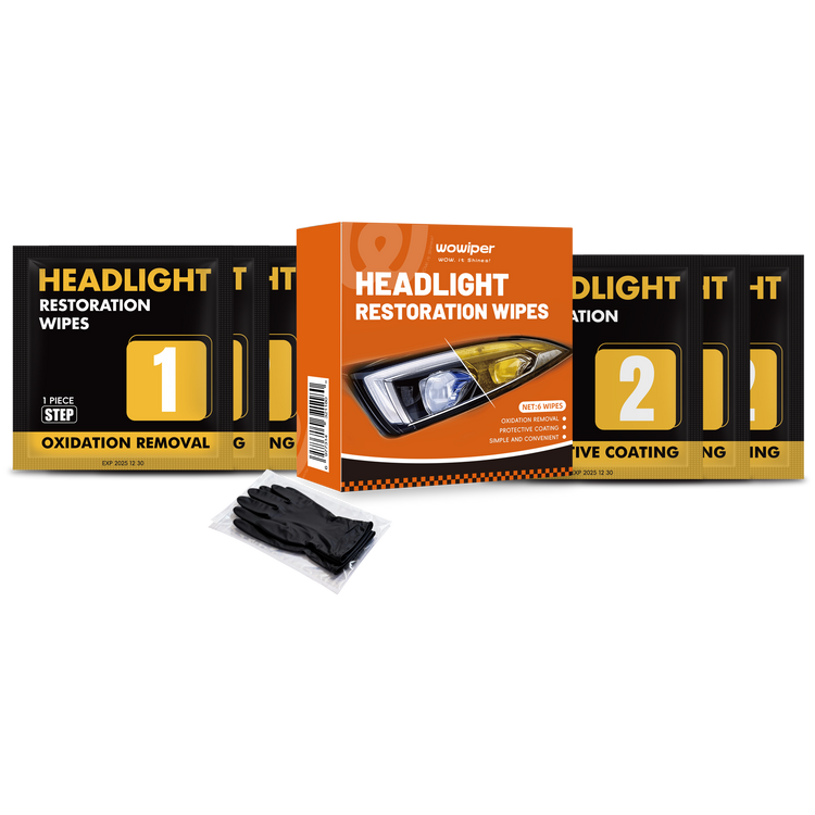 Headlight Restoration Wipes Kit (4+2 Pack)
