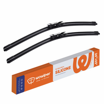 Toyota Tundra 2007-2021 Wiper Blades, Wowiper Premium 26"+23" Front Windshield Set (Pack of 2)