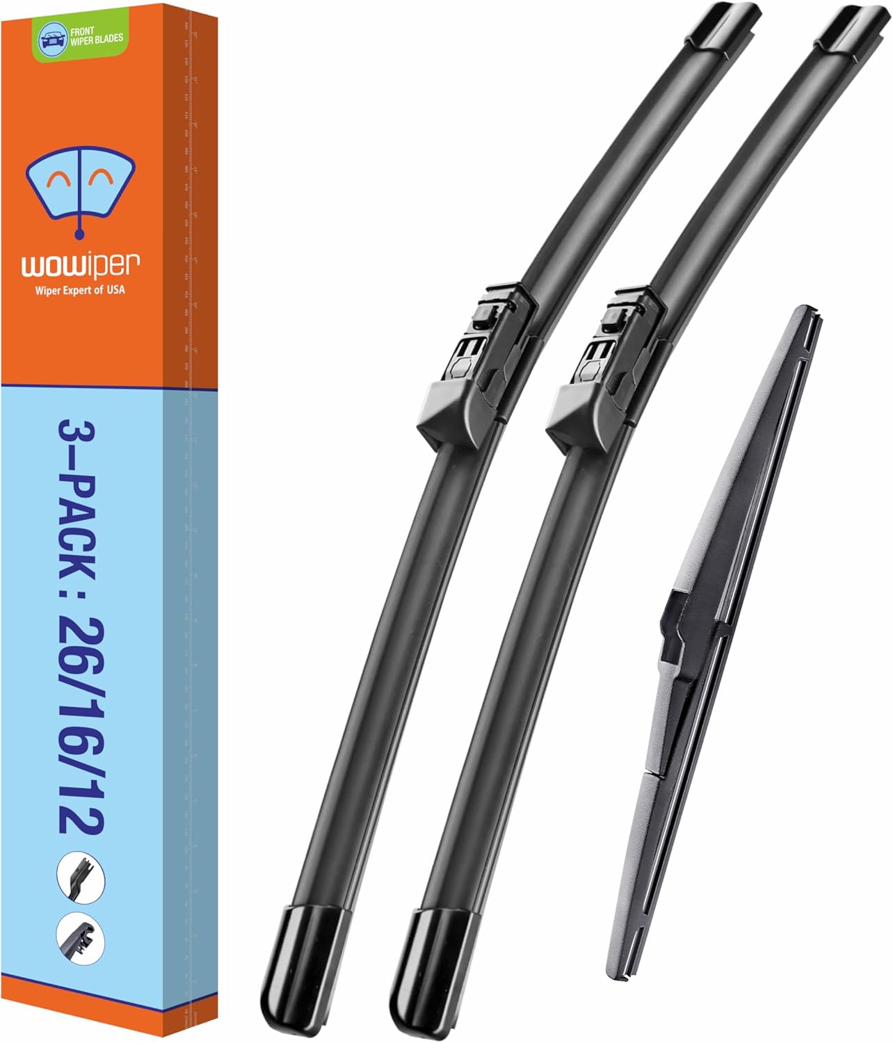 WOWIPER OEM Replacement Wiper Blades For Lexus NX300h/ Lexus NX200t (26''+16''+12'' for D-PTB)