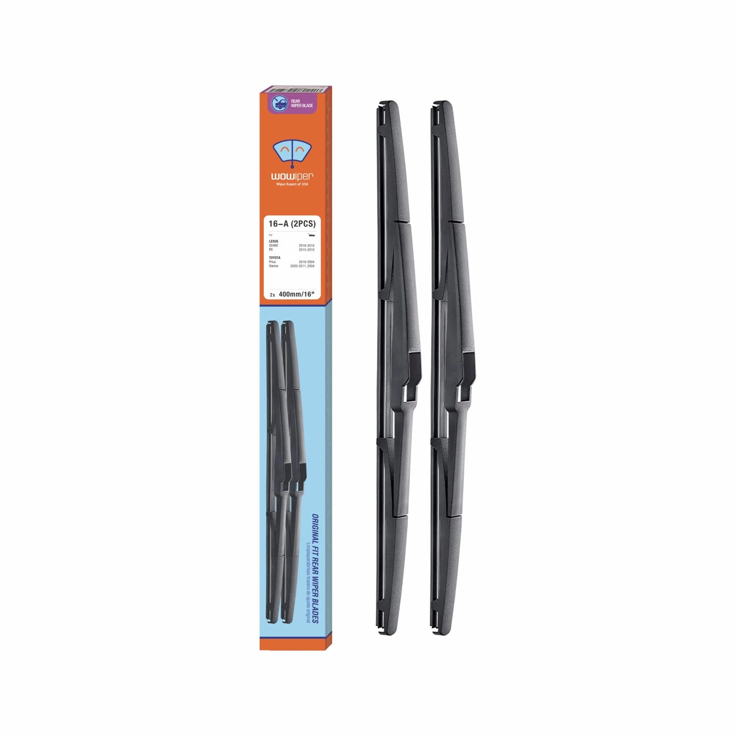 For Genuine Honda 76730-TRN-H01 CRV 2017-2021 Rear Windshield Wiper Blade Replacement, Exact Fit for CR-V 2017 2018 2019 2020 2021 Rear Wiper Arm, WOWIPER Car Wipers, 300mm - 12" + 12 inch (set of 2)