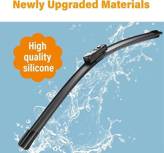 WOWIPER OEM Replacement Wiper Blades For Mazda CX9 CX-9 2016-2023 (24''+18''+14'' for Top Lock) Wowiper