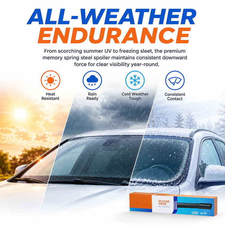 Jeep Commander 2006-2010 Wiper Blades, Wowiper Premium 18"+18" Front Windshield Set (Pack of 2)