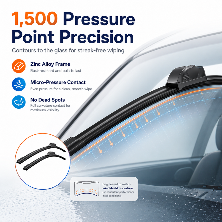 Toyota Corolla 2020-2023 Wiper Blades, Wowiper Premium 28"+14" Front Windshield Set (Pack of 2)