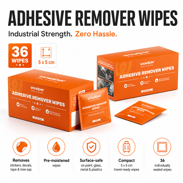 Adhesive Remover Wipes – 36PCS for Sticker & Glue Residue