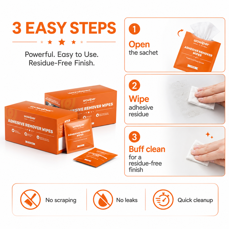 Adhesive Remover Wipes – 36PCS for Sticker & Glue Residue