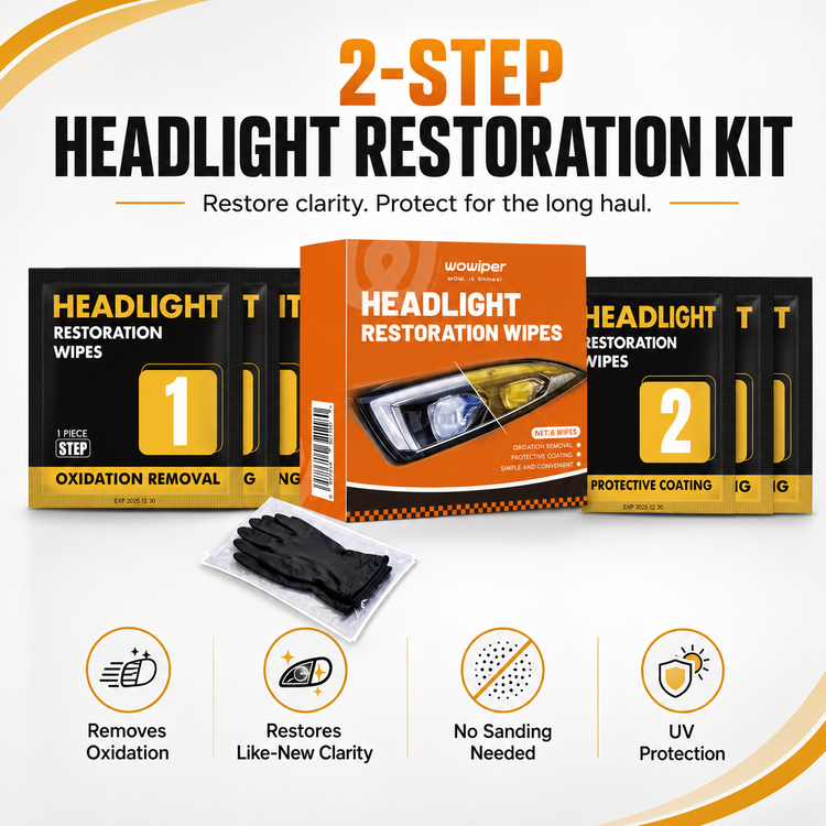 Headlight Restoration Wipes Kit (4+2 Pack)