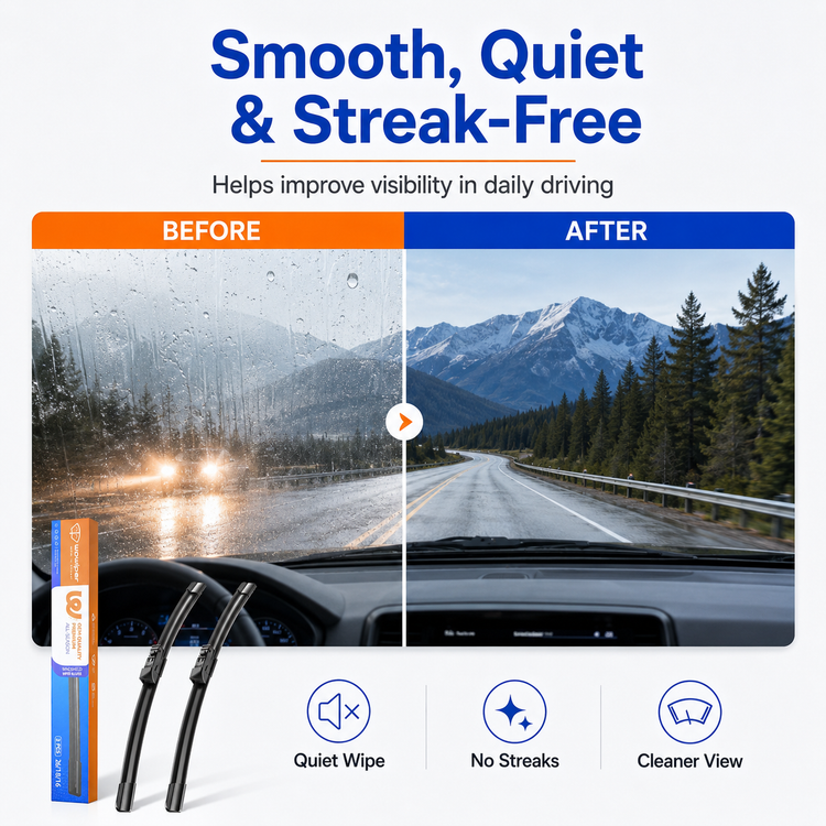 Subaru Outback 2020-2024 Wiper Blades, WOWIPER 26"+18" Front & 16" Rear Wiper Blade Set