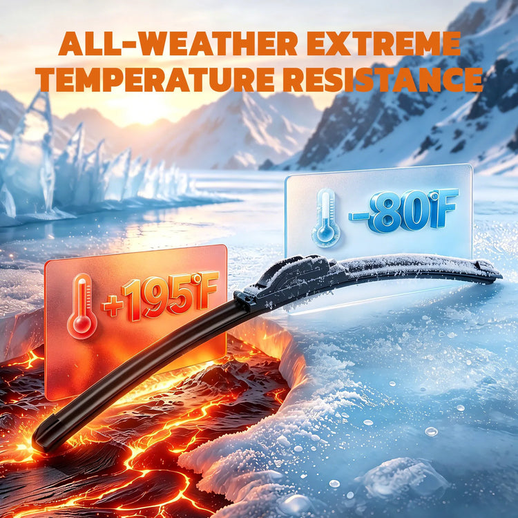 Ford F-150, F-250 & F-350 22"+22" Windshield Wiper Blades, WOWIPER J/U Hook Beam Wipers, Quiet Streak-Free All-Season Front Replacement, 2 Pack