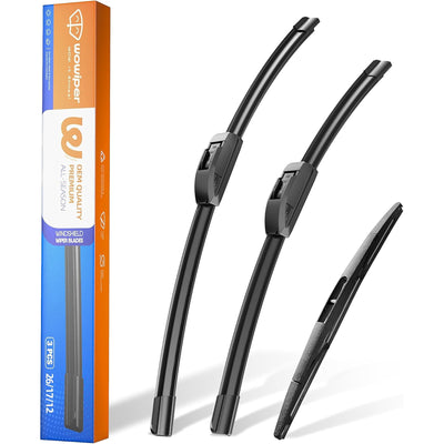 Premium Silicone Wiper Blades (26"+17"+12") | Set of 3 for Honda CR-V