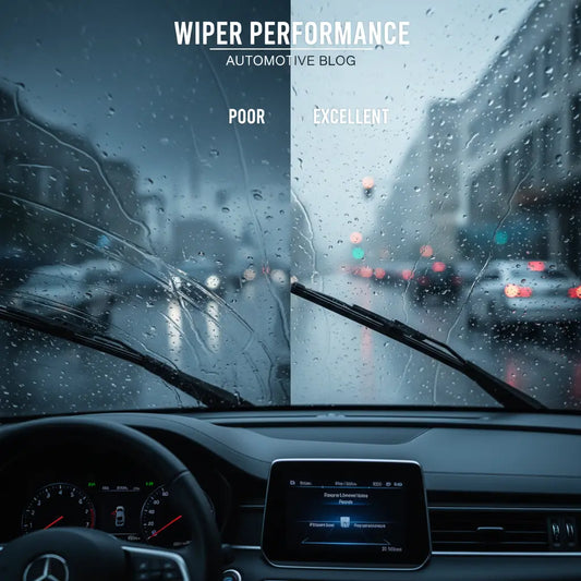 Wiper blades blurry in rain
