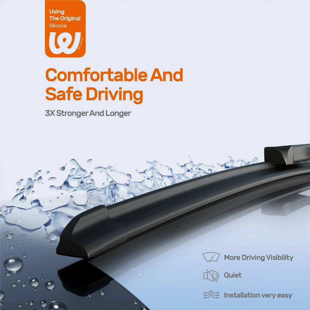Subaru Forester 2019-2025 Silicone Wiper Blades, WOWIPER Front & Rear Set