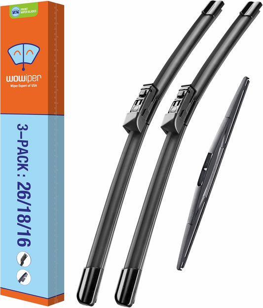 WOWIPER OEM Replacement Wiper Blades For Subaru Outback 2020-2023 (26''+18''+16'' for D-PTB)