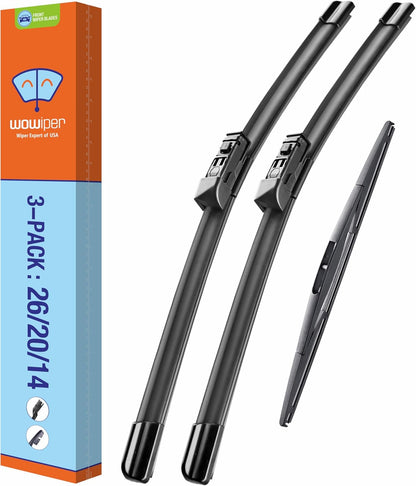WOWIPER OEM Replacement Wiper Blades For Subaru Ascent 2019-2023 (26"+20"+14" for D-PTB)