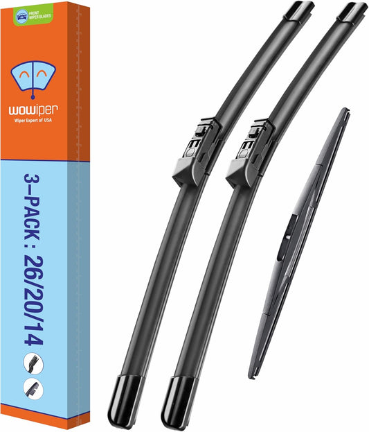 WOWIPER OEM Replacement Wiper Blades For Subaru Ascent 2019-2023 (26"+20"+14" for D-PTB)