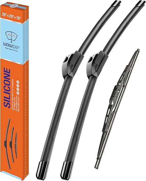 WOWIPER OEM Replacement Wiper Blades For Dodge Grand Caravan 2008-2020 (26''+20''+16'')
