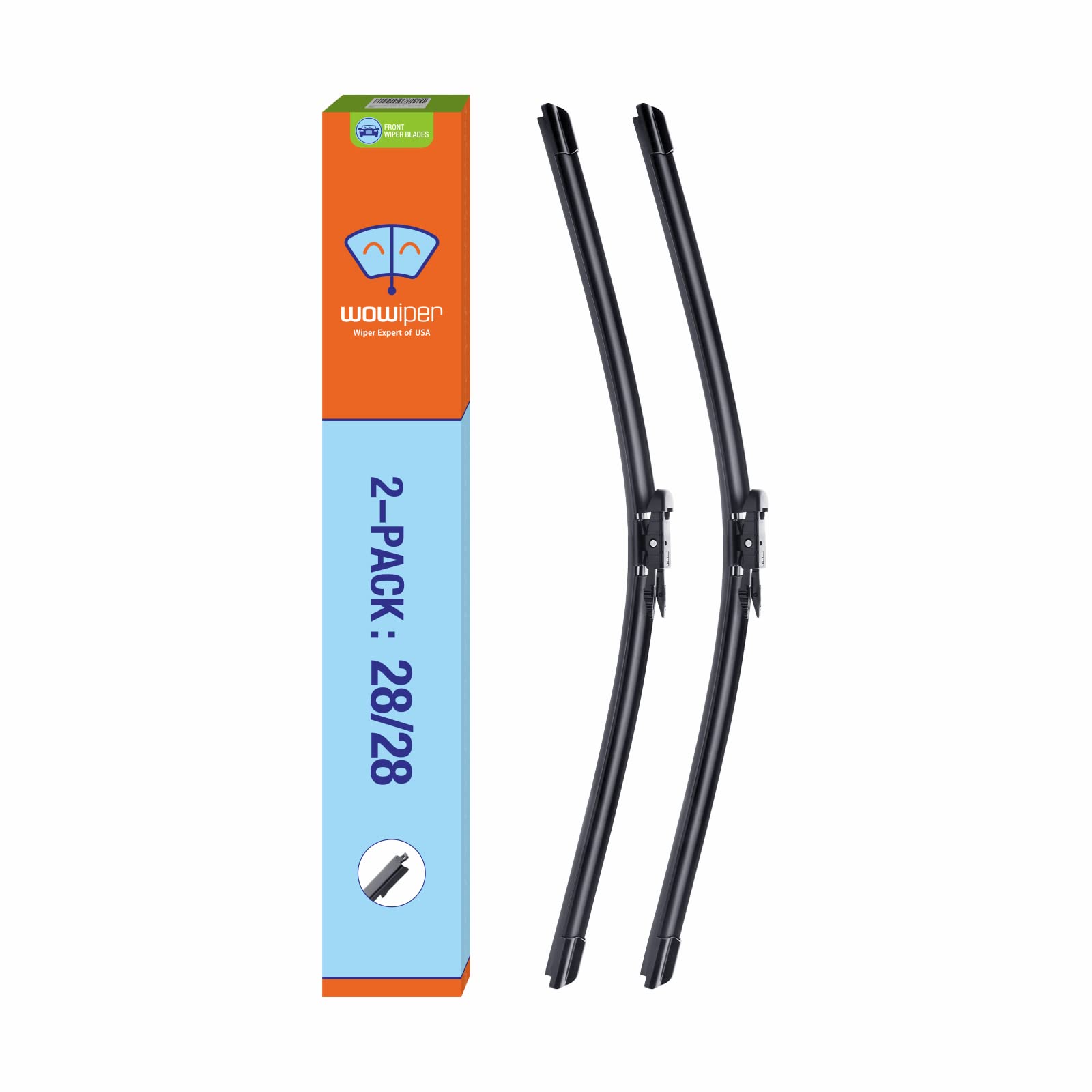 OEM 26"16" U/J-Hook Automotive Replacement Windshield Wiper Blades for My Car Superior All-Season Front Windshield Wiper Blade(Set of 2)