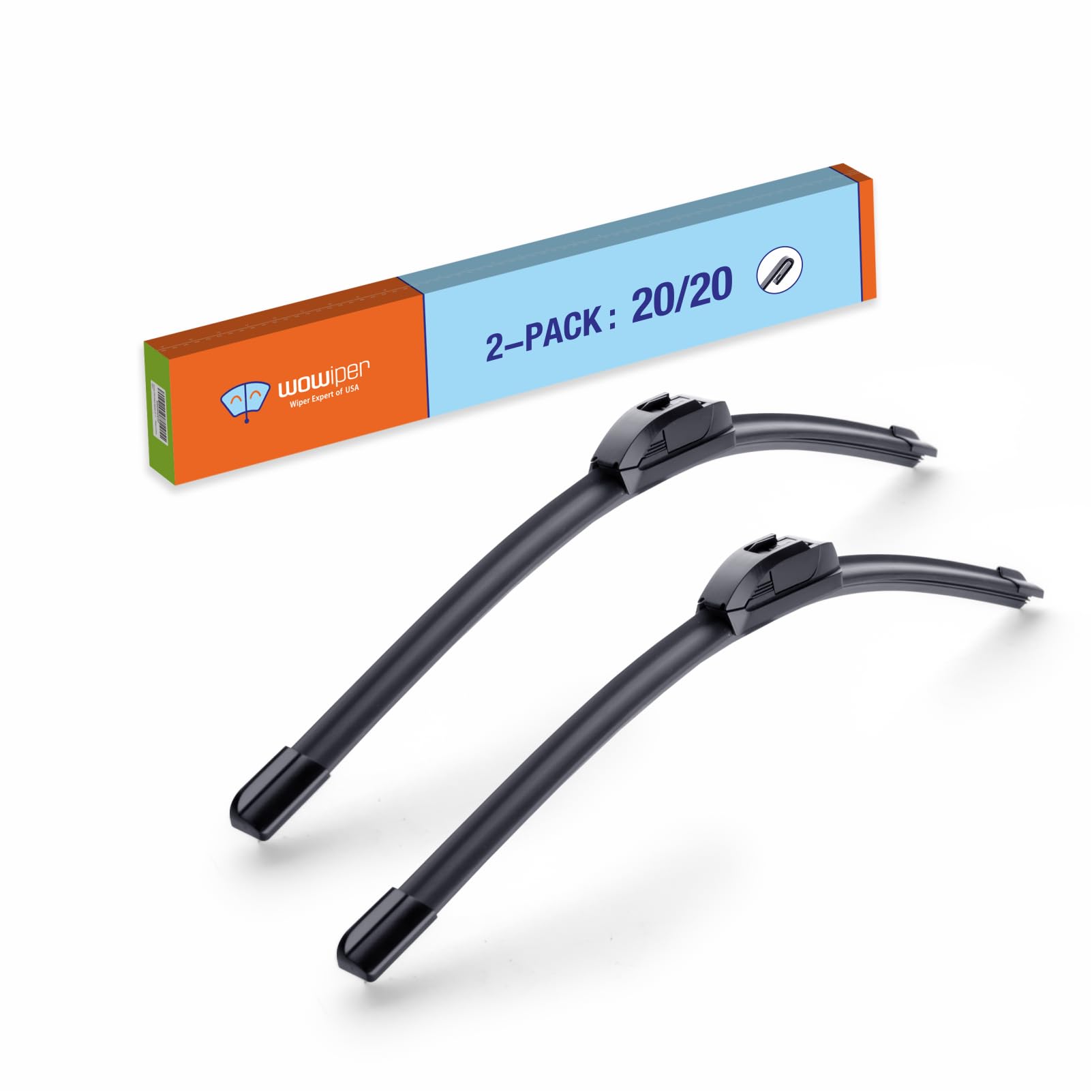 OEM 26"16" U/J-Hook Automotive Replacement Windshield Wiper Blades for My Car Superior All-Season Front Windshield Wiper Blade(Set of 2)