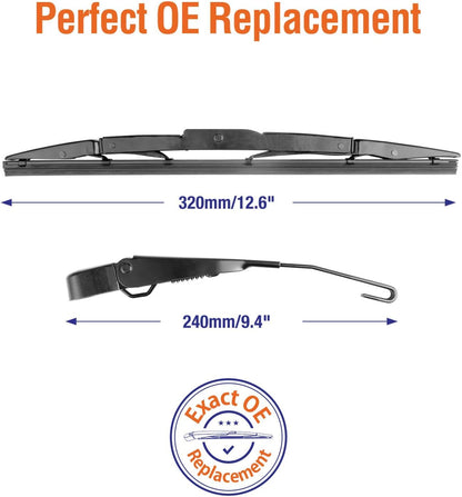 WOWIPER Rear Wiper Arm with Blades Assembly for Honda CRV 2012-2016 (10”+13”+13”)