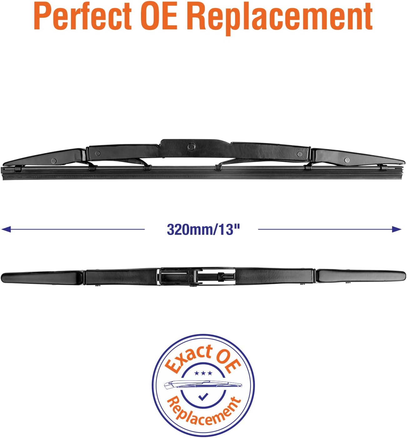 WOWIPER OEM Replacement Rear Wiper Blades 13 Inch For Honda CRV 2012-2016 (13")