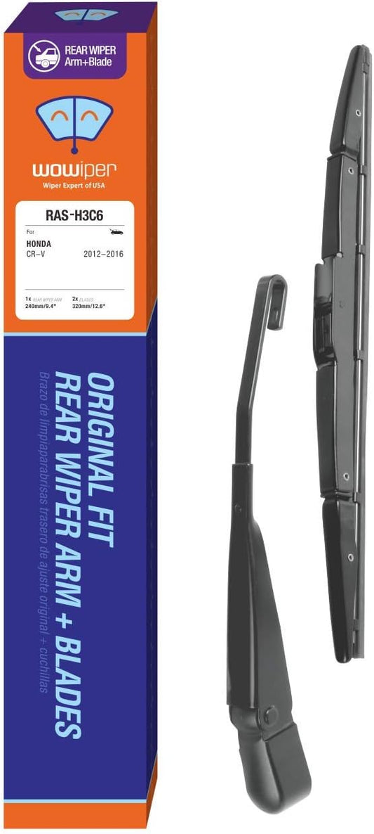 WOWIPER Rear Wiper Arm with Blades Assembly for Honda CRV 2012-2016 (10”+13”+13”)