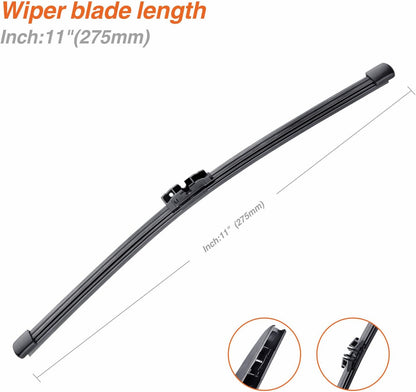 WOWIPER OEM Replacement Wiper Blades For Ford Escape 2013-2019 (28''+28''+11'' for Pinch Tab)