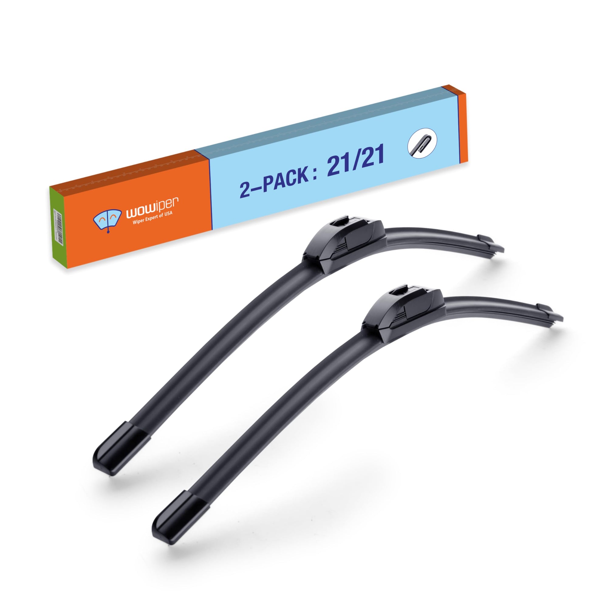 OEM 26"16" U/J-Hook Automotive Replacement Windshield Wiper Blades for My Car Superior All-Season Front Windshield Wiper Blade(Set of 2)