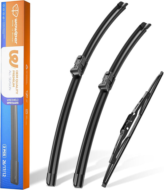 GMC Terrain / Chevy Equinox 2010-2017 Wiper Blades, WOWIPER 24"+17" Front & 13" Rear Set