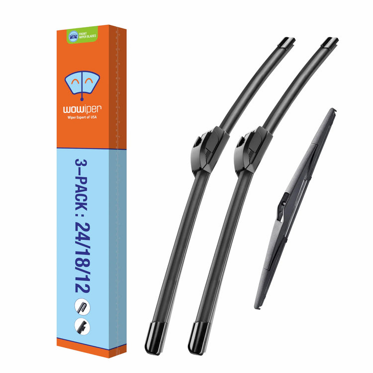 OEM 26"16" U/J-Hook Automotive Replacement Windshield Wiper Blades for My Car Superior All-Season Front Windshield Wiper Blade(Set of 2)