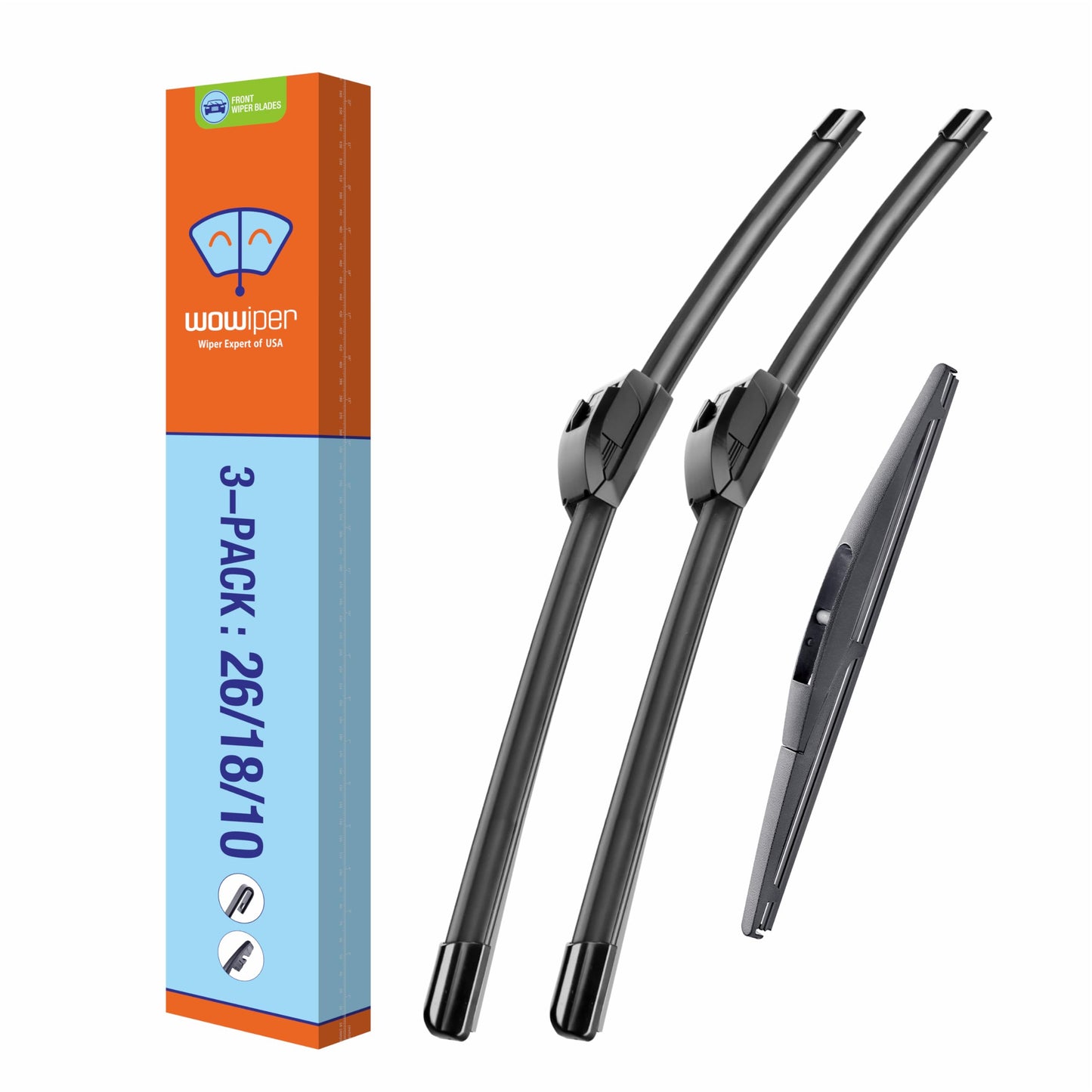 OEM 26"16" U/J-Hook Automotive Replacement Windshield Wiper Blades for My Car Superior All-Season Front Windshield Wiper Blade(Set of 2)