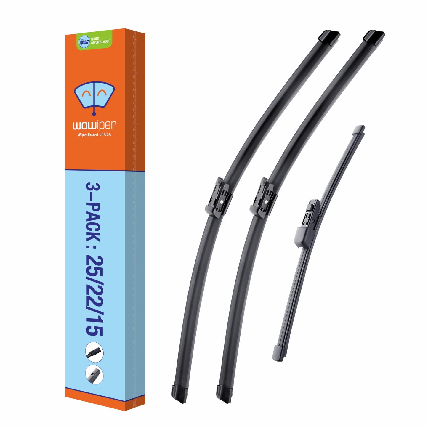 OEM 26"16" U/J-Hook Automotive Replacement Windshield Wiper Blades for My Car Superior All-Season Front Windshield Wiper Blade(Set of 2)