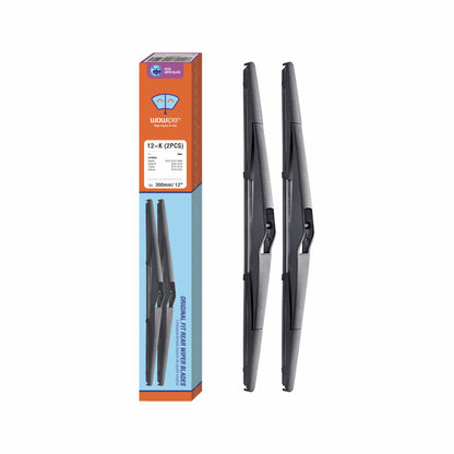 For Genuine Honda 76730-TRN-H01 CRV 2017-2021 Rear Windshield Wiper Blade Replacement, Exact Fit for CR-V 2017 2018 2019 2020 2021 Rear Wiper Arm, WOWIPER Car Wipers, 300mm - 12" + 12 inch (set of 2)