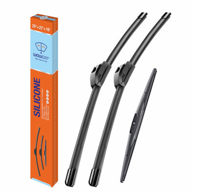 Silicone Windshield Wiper Blades with Rear Wiper Blade for Jeep Grand Cherokee 1999-2004/Jeep Patriot 2007-2016, All-Season Automotive Replacement Windshield Wipers for My Car - 21"+21"+11"