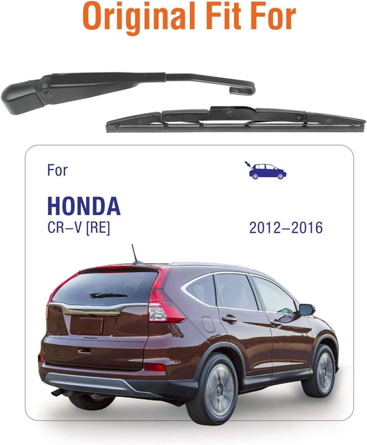 WOWIPER Rear Wiper Arm with Blades Assembly for Honda CRV 2012-2016 (10”+13”+13”)