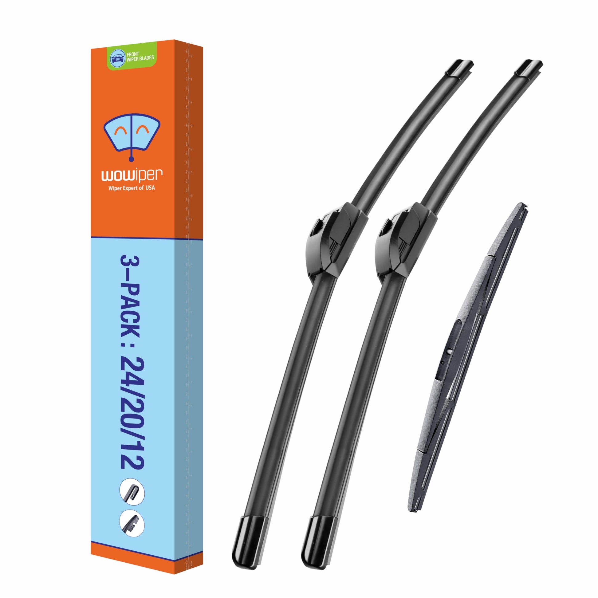 OEM 26"16" U/J-Hook Automotive Replacement Windshield Wiper Blades for My Car Superior All-Season Front Windshield Wiper Blade(Set of 2)