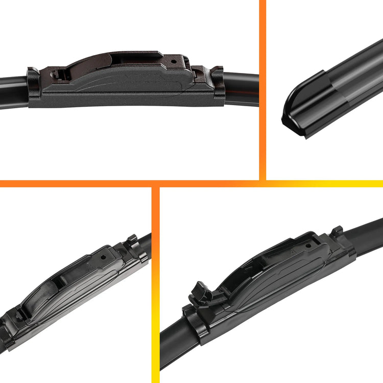 Honda CR-V 2007-2011 & 2017-2022, Subaru Forester 2014-2018 Windshield Wiper Blades, WOWIPER 26"+17" J/U Hook Beam Wipers, Quiet Streak-Free Front Replacement, 2 Pack