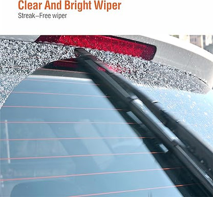 WOWIPER OEM Replacement Rear Wiper Blades 14 Inch For Jeep Cherokee/ Hyundai Accent/ Santa Fe/ Tucson/ Mazda 3 13-10 CX-7 CX-9 （14-A）