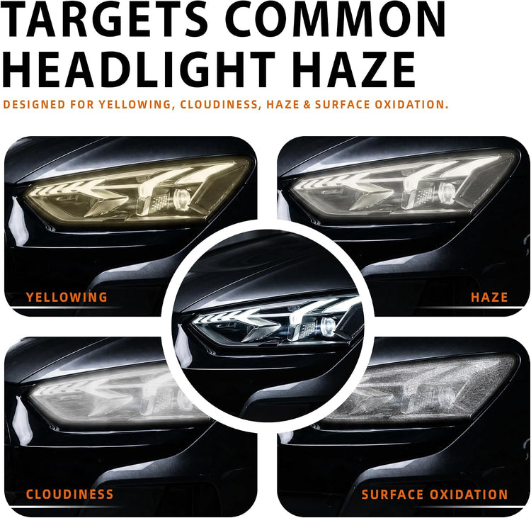 Headlight Restoration Wipes Kit (4+2 Pack)
