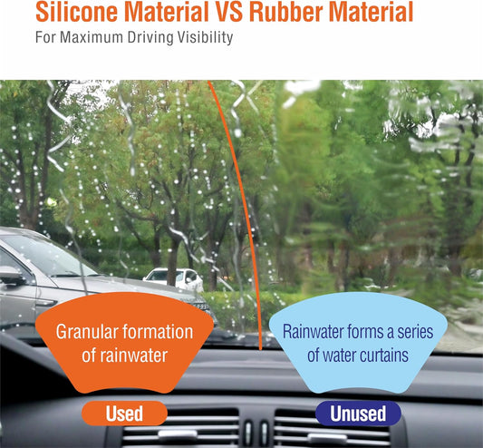 OEM 28"14" Silicone Wiper Blade Replacement for Toyota Corolla 2023 2022 2021 2020/HYUNDAI Elantra 2016-2011 Superior All-Seasons Windshield Wiper Blade(Set of 2)