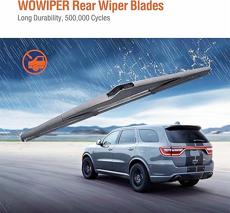 WOWIPER OEM Replacement Rear Wiper Blades 14 Inch For Jeep Cherokee/ Hyundai Accent/ Santa Fe/ Tucson/ Mazda 3 13-10 CX-7 CX-9 （14-A）