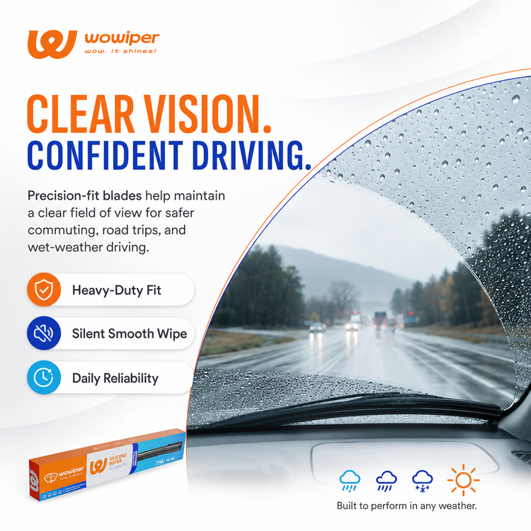 Jeep Commander 2006-2010 Wiper Blades, Wowiper Premium 18"+18" Front Windshield Set (Pack of 2)