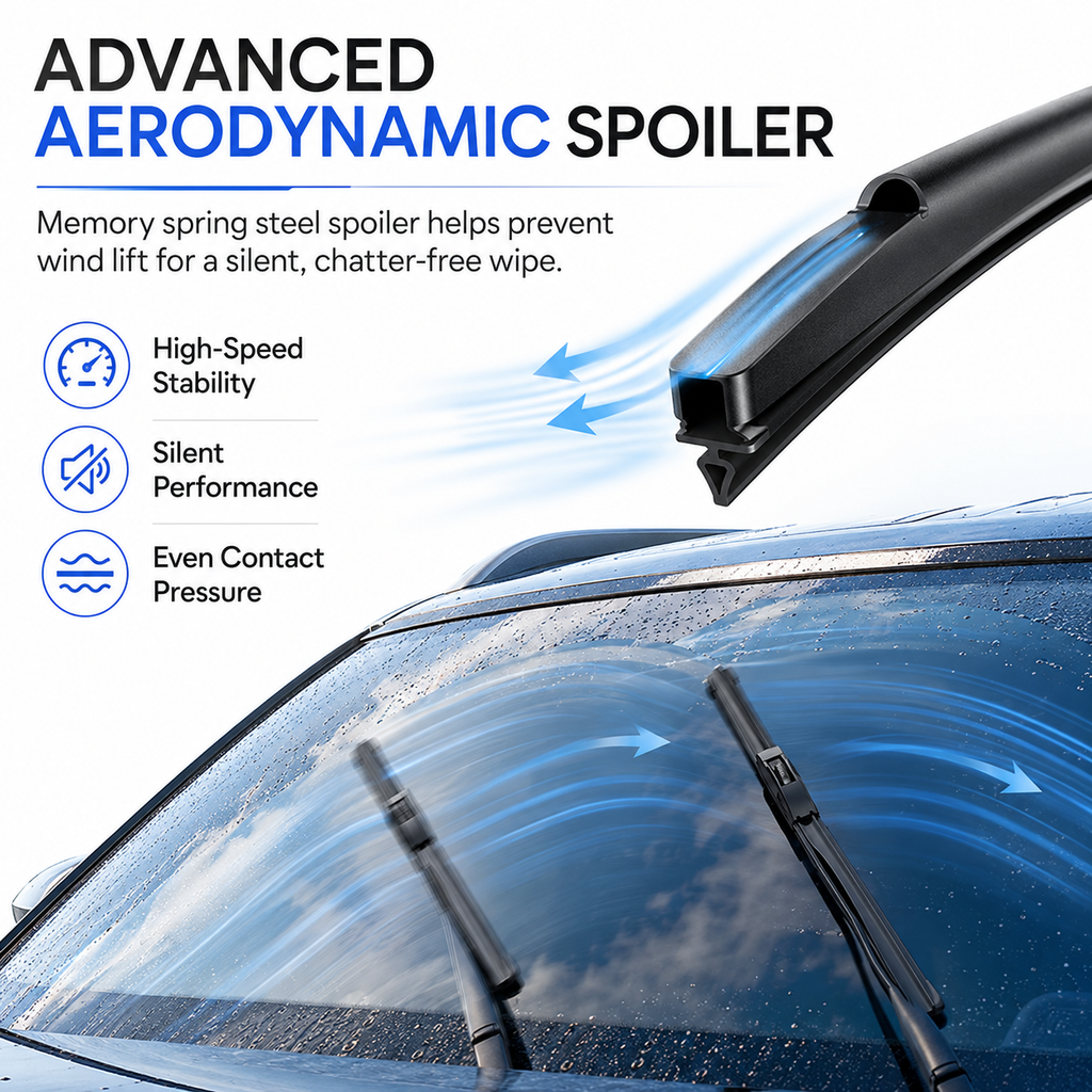 Nissan Rogue & Pathfinder Wiper Blades, Wowiper Premium 26"+17"+12" Front & Rear Set (Pack of 3)