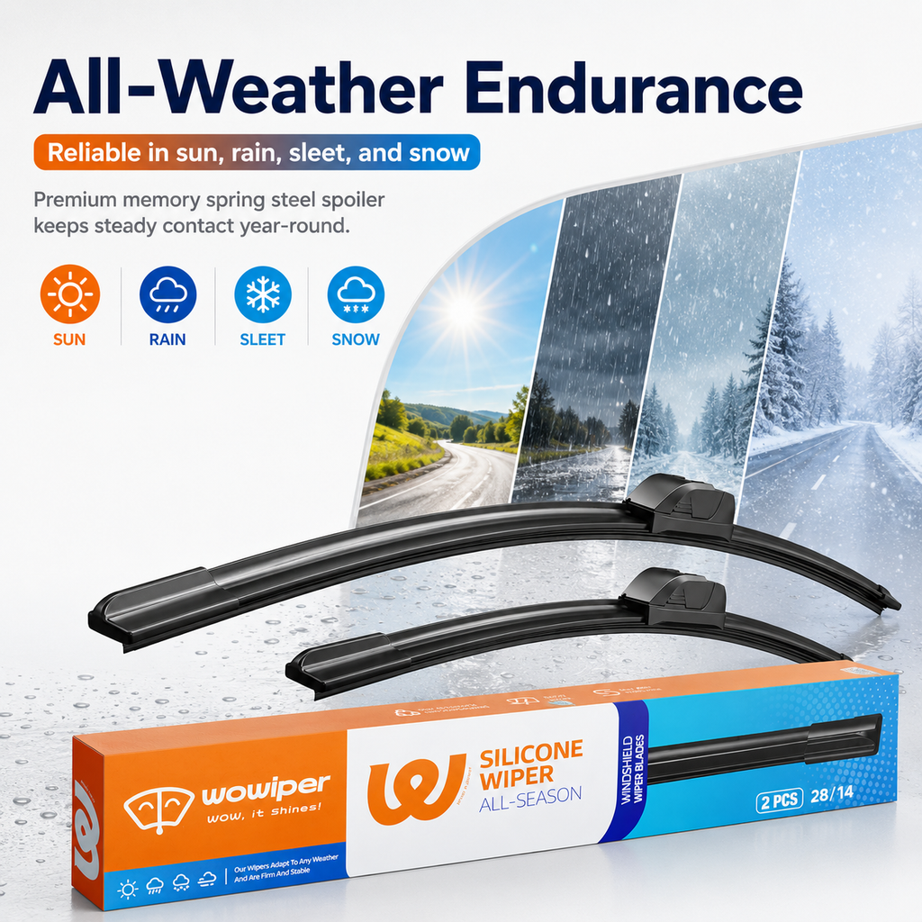Toyota Corolla 2020-2023 Wiper Blades, Wowiper Premium 28"+14" Front Windshield Set (Pack of 2)
