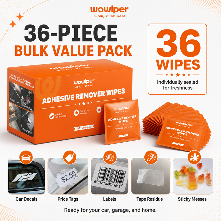 Adhesive Remover Wipes – 36PCS for Sticker & Glue Residue