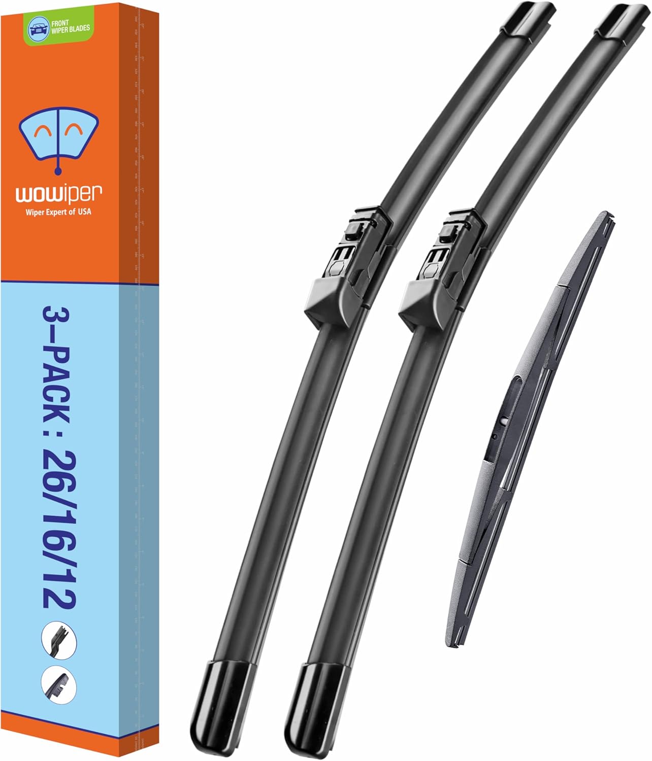 WOWIPER OEM Replacement Wiper Blades For Subaru Crosstrek 2018-2023 (26''+16''+12'' for D-PTB)
