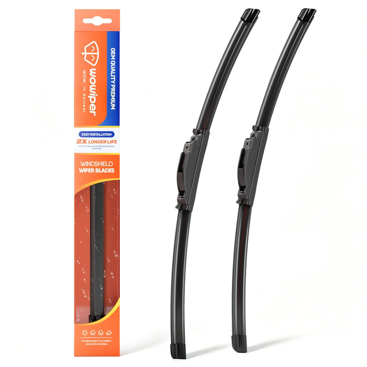 Toyota Camry 2018-2024 & Highlander 2008-2019 Windshield Wiper Blades, WOWIPER 26"+20" J/U Hook Beam Wipers, Quiet Streak-Free All-Season Front Replacement, 2 Pack