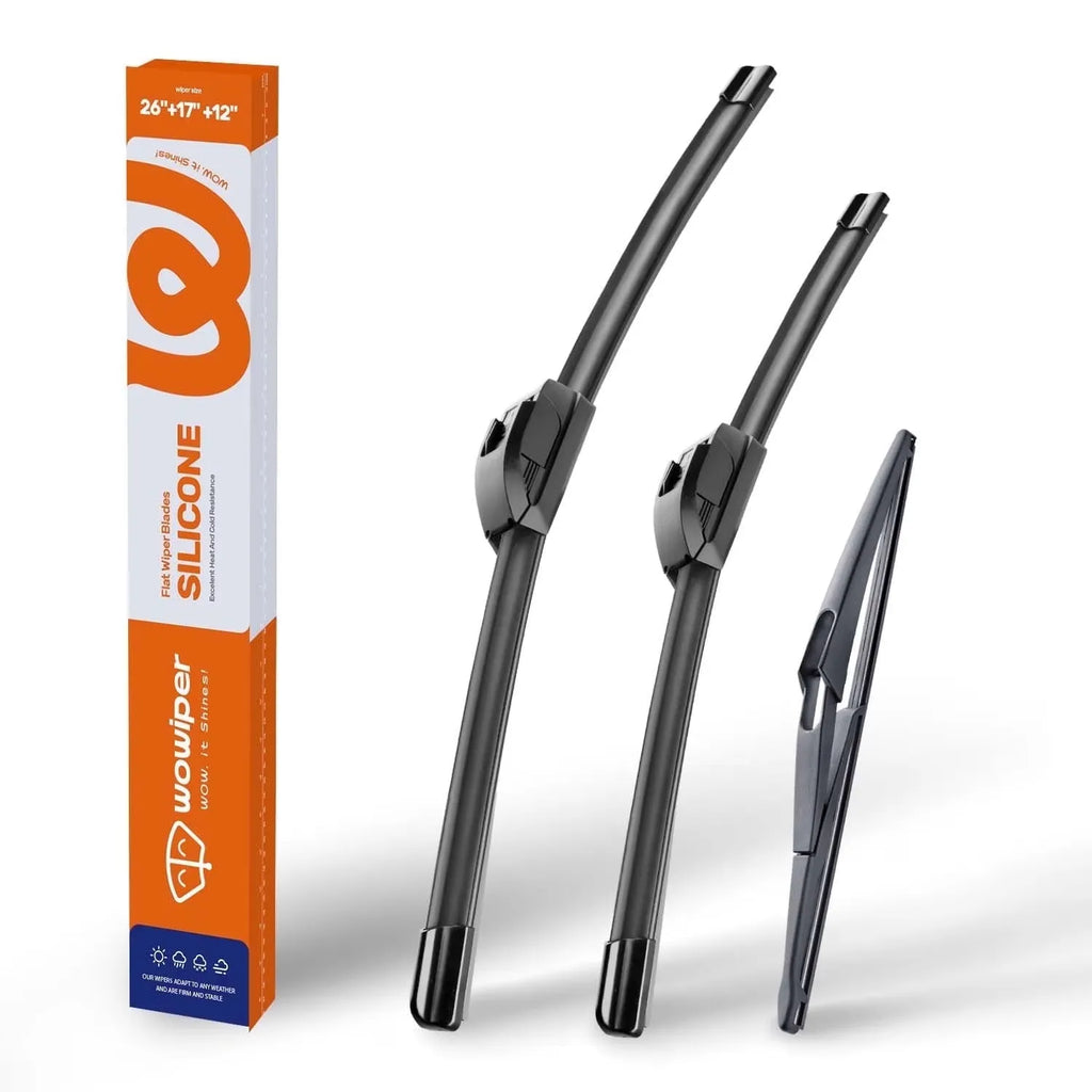Nissan Rogue 2014-2023 Silicone Wiper Blades, WOWIPER Graphene Coated Front & Rear Set