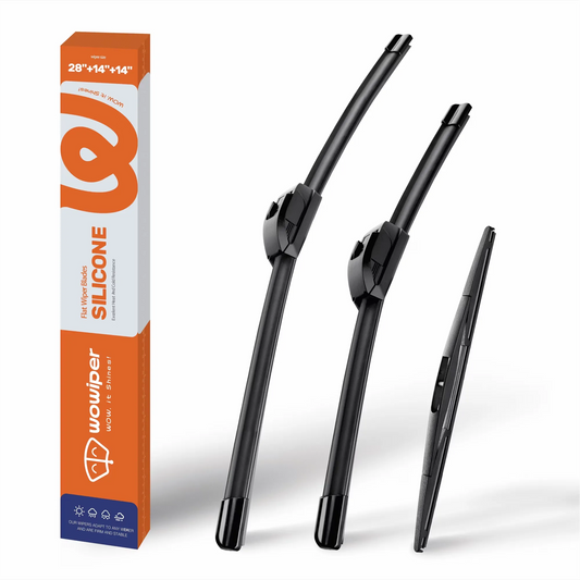 Honda Fit 2009-2020 Silicone Wiper Blades, WOWIPER Graphene Coated Front & Rear Set