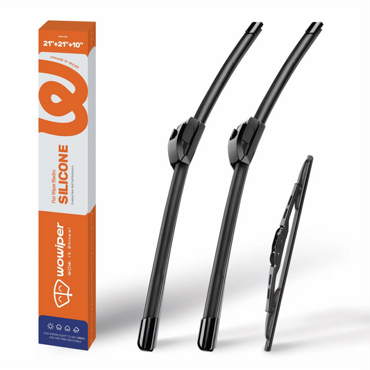Jeep Patriot 2007-2017 Silicone Wiper Blades, WOWIPER Graphene Coated J-Hook Front Set