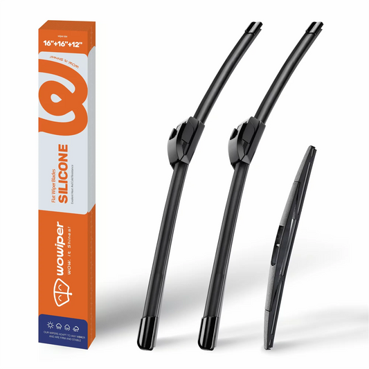 Jeep Wrangler 2018-2024 Silicone Wiper Blades, WOWIPER Graphene Coated Front & Rear Set